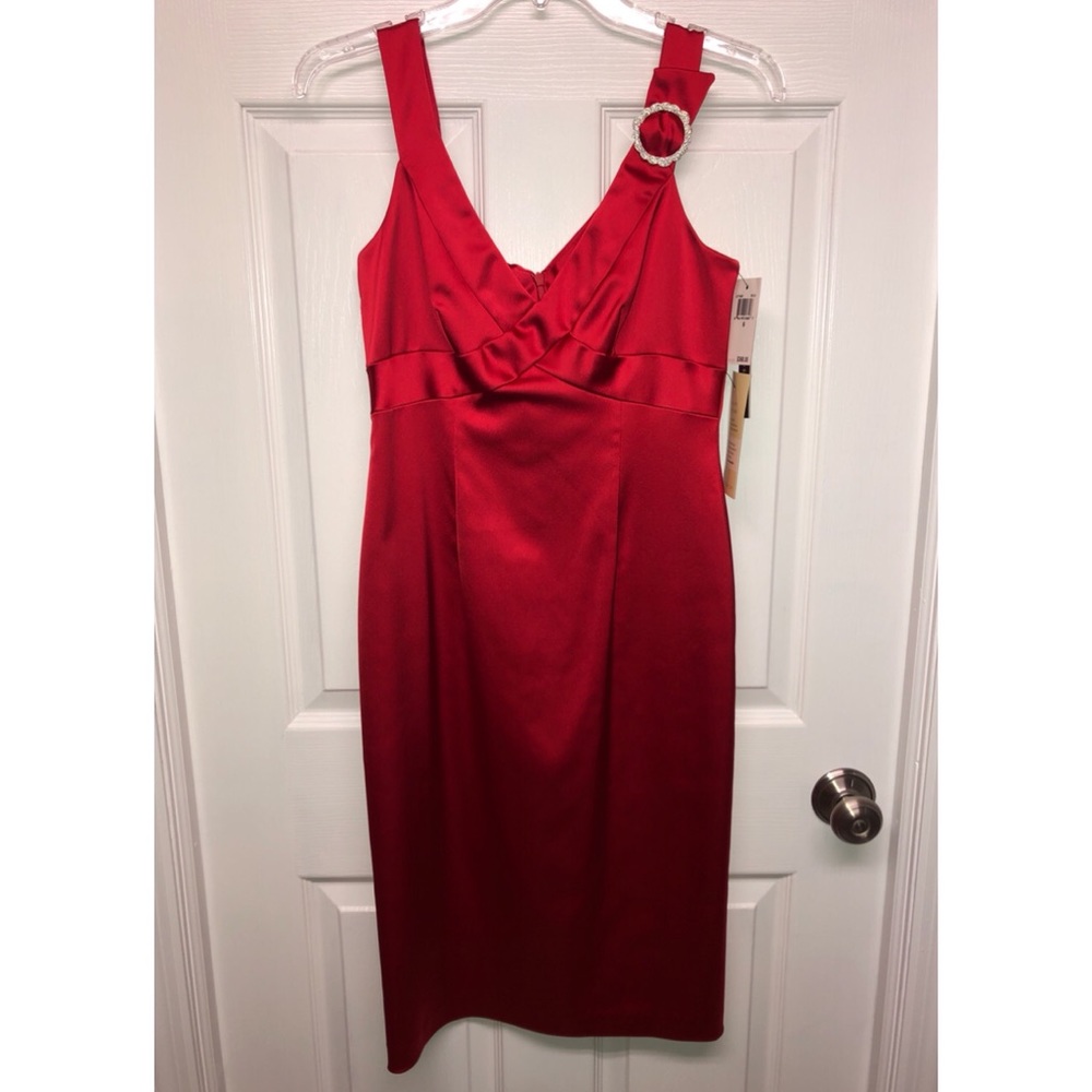 NWT David Meister Red Party Dress